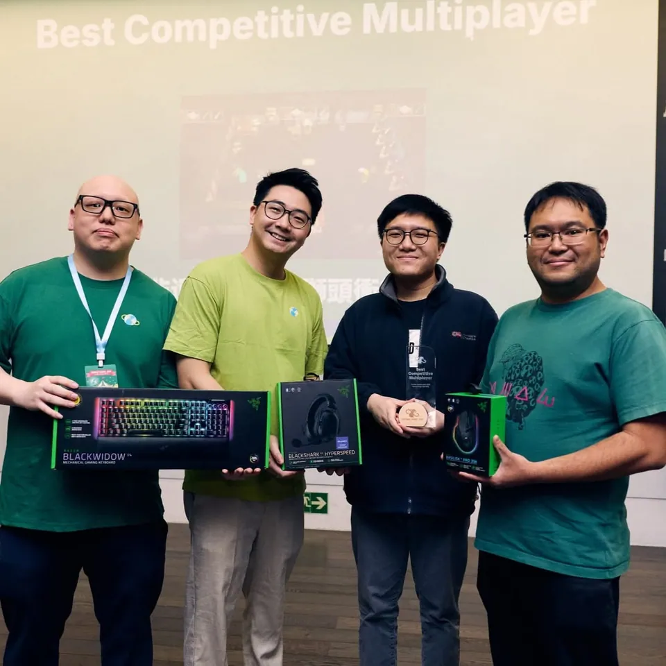 Hong Kong Global Game Jam 2026 Best Competitive Multiplayer award photograph